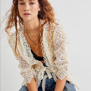 Anthropologie Anna Sui Rose trellis top Jacket New size 2
